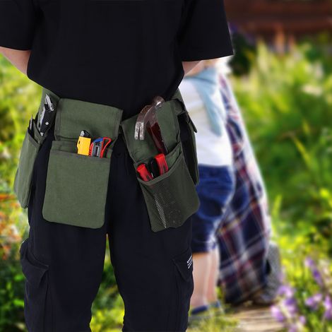 Multifunktionale, tragbare Gartenwerkzeugtasche mit 7 Fächern, wasserdicht, mit Hüftgurt (1/5)