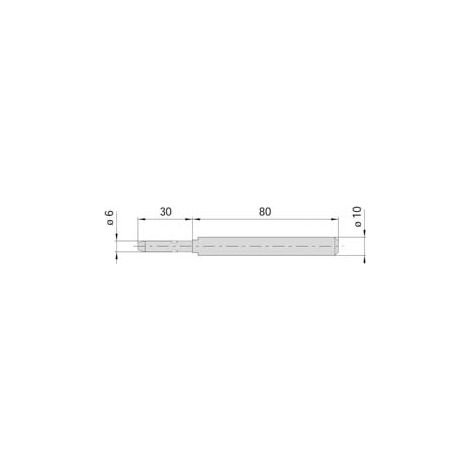 PUNTALE MONOBLOCCO PER ASTA- - ø mm.10 (106291050) - 4 pezzi CISA