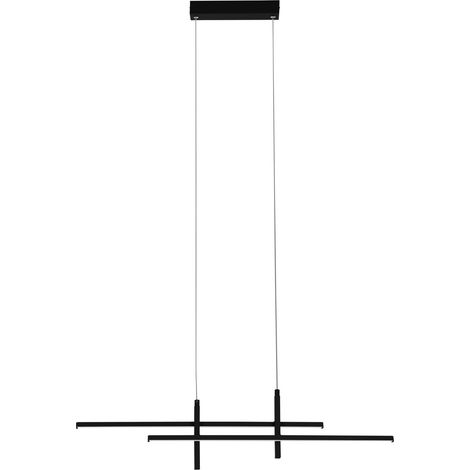 Sospensione Moderna Trepiliano Alluminio Nero Plastiche Bianche Led 20W 2500Lm (1/2)