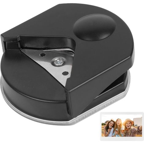 PVC + Acier Inoxydable Perforatrice Angle Arrondi, Coin Perforateur De Papier Coupe Papier Rond, Arrondisseur D'angle Coupe D'angle De Papier Dispositif D'arrondi Multi-Angle (1/5)