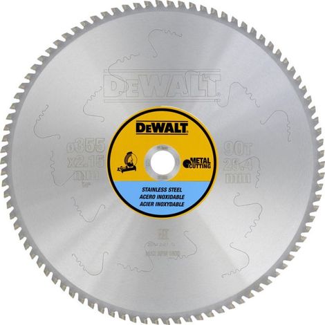 DeWALT - Sägeblatt Edelstahl 355x25,4 mm, 90 Zähne DT1922