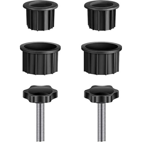 6pcs Pièces de rechange pour pied de parasol avec vis et poignée accessoires pour pied parasol terrasse (1/5)