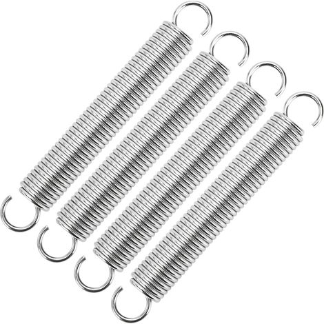 Pull Spring 100 mm Tension Springs with Hooks Stainless Steel Springs Wire Diameter 1.8 mm Outer Diameter 14 mm Force 7.6 kg 4 Pieces (1/5)
