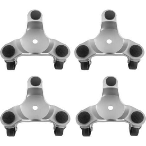 4 pièces 152mm Tri-Dolly en acier, capacité de charge de 150kg, idéal pour déplacer des meubles et des appareils électroménagers, durable et facile à utiliser (1/4)