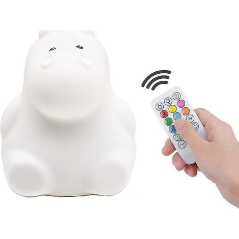 Veilleuse enfant colorée, lampe de nuit LED tactile, 9 couleurs, rechargeable par USB, Si (1/4)