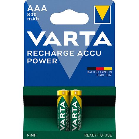 VARTA BATT RICARICABILE MINISTILO 800MAH BL 2 PZ Q.TA 10