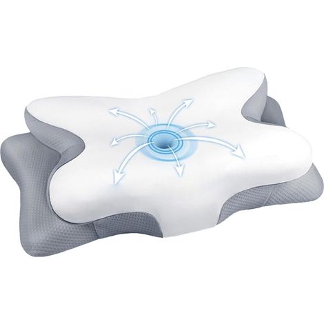 Oreillers en Mousse à Mémoire pour Dormir - Oreiller Ergonomique en Mousse Mémoire pour Lit Maison Confort Respirant Soutien Nuque Tête pour Hôtel Voyage Camping Canapé (1/5)