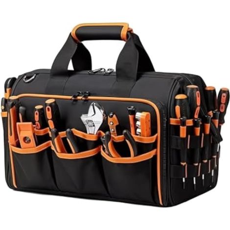 Sac à outils pour homme – Imperméable à large ouverture robuste en tissu (1/5)