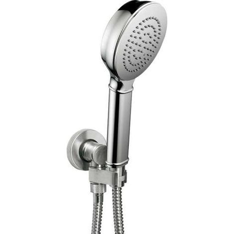 Ensemble sortie murale avec support orientable, flexible 150, douchette CLASSIC Chromé - Bossini C17002C030