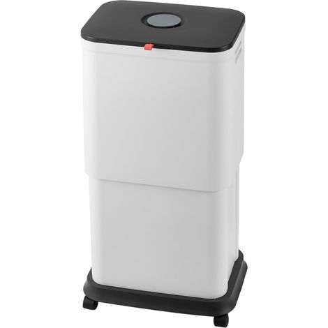 45L Height Adjustable Trash Bin with Wheels (1/5)