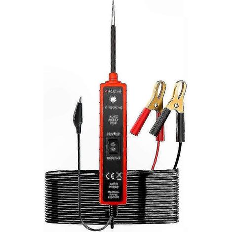 Stylo testeur de circuit électrique automobile 6-24 V, outil de test de tension pour le diagnostic automobile (1/5)