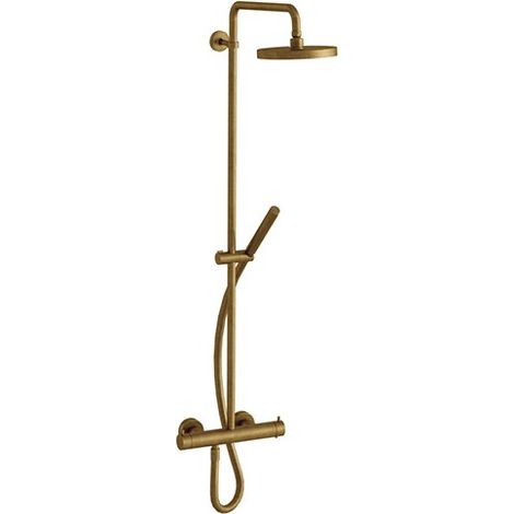 Colonne de douche thermostatique complete Triverde Vieux Bronze - Cristina Ondyna TV48692