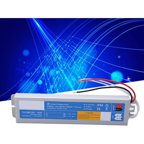 Wasserdichtes 100-W-LED-Netzteil externer Netzeingang: 180–264 V AC Ausgang: 24 V DC (konstante Spannung) (1/5)