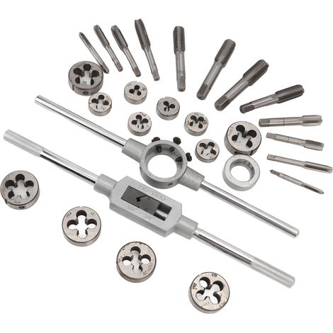 Kit de taraudage et filière métrique M5-M16, pas fin et grossier, outillage complet avec accessoires (1/5)