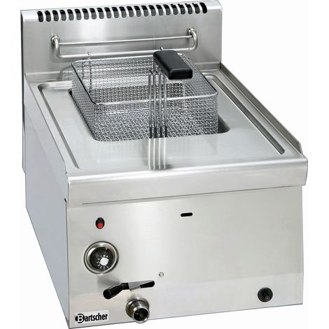 Friteuse Professionnelle à gaz - 8 litres avec robinet de vidange 6,7 kW - Bartscher