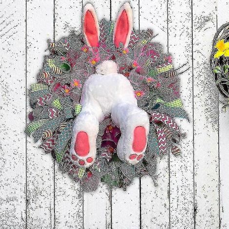 Guirlandes de lapins de Pâques, décorations de porte, décorations murales, œufs de Pâques en forme de lapin, décorations pour une fête de Pâques, décorations de Pâques pour la maison, New Ns2 (1/3)