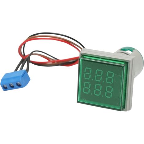 Indicatore digitale contatore LED verde 0-999999, 220V/380V AC Ø 22mm Breckner Germany (1/5)
