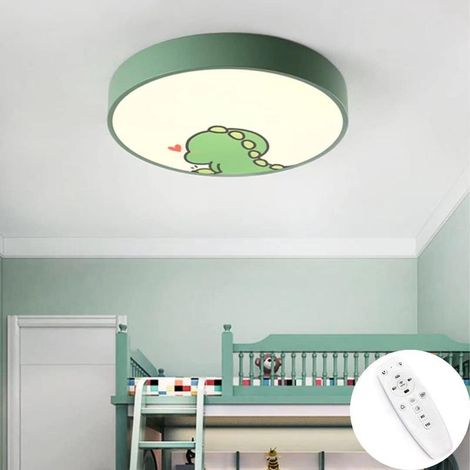 Round 30cm LED Dinosaur Ceiling Light for Children, Dimmable with Remote Control, Ceiling Light for Boys and Girls' Bedroom (1/5)