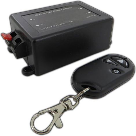 Variateur LED sans fil 12 V avec télécommande, pour tout type d'ampoules LED à intensité variable. [Classe énergétique A] (1/4)