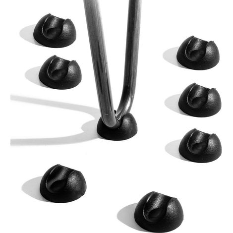 Housse de Protection pour Les Pieds des Jambes en épingle à Cheveux Top Nouveaux Patins de Sol Plus serrés Paquet de Quatre Protections de Clip supérieures Convient aux Pieds de Table de 10 mm (1/4)