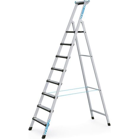 ZARGES Comfortstep S - LM-Stufen-Stehleiter 8 Stufen (1/5)