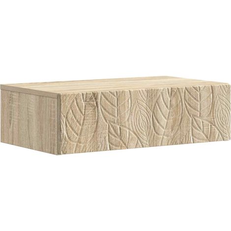 Wall-Mounted Side Table Sonoma Oak 87.5 x 34.5 x 17 cm vidaXL