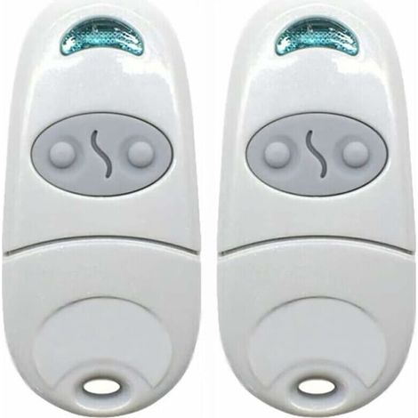 XVX (2, Blanc)Télécommande Universelle Portail, Télécommande pour Ouvre-Porte de Garage, émetteur de clé Portable, Télécommande de Porte de Garage pour Came Top 432NA/432EE/432 EV/432M THISNDE