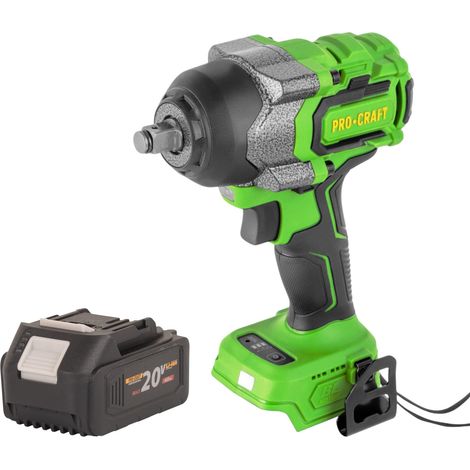 Avvitatore a impatto a batteria Procraft PWA36bb 20 V 850 Nm 1/2" Brushless + 1x batteria 4,0 Ah - senza caricabatterie