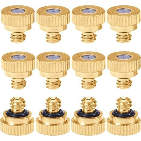 20PCS Buse de Brumisation en Laiton Buse Brumisateur Arrosage 0.4mm Srrosage Sprinkler pour Irrigation de Jardin Système de Refroidissement (1/5)