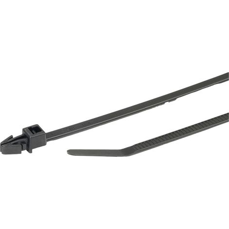 HellermannTyton 126-00330 T30RSF-PA66-NA (500) Kabelbinder 158 mm 3.60 mm Natur  500 St.