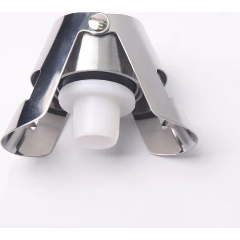 Bouchons à champagne (lot de 2). Bouchons en acier inoxydable. Conviennent pour le champagne, le cava, le prosecco et les vins mousseux. Préservent les bulles.-AquaForge