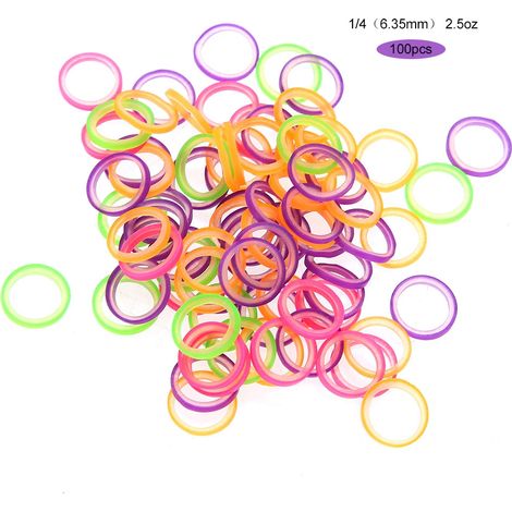 Lot de 100 élastiques dentaires professionnels, bandes en caoutchouc orthodontiques pour dents, outil buccal 2,5 oz. (1/5)