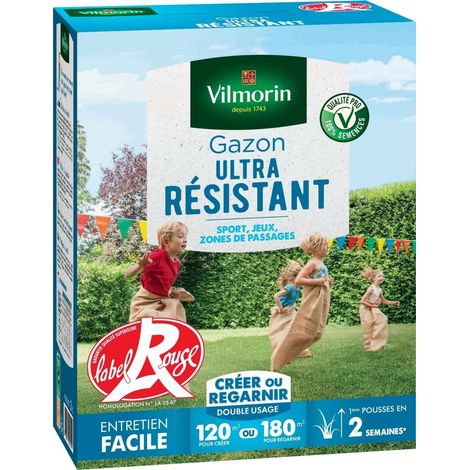 Césped ultrarresistente VILMORIN, 3 kg, 120 m² VILMORIN