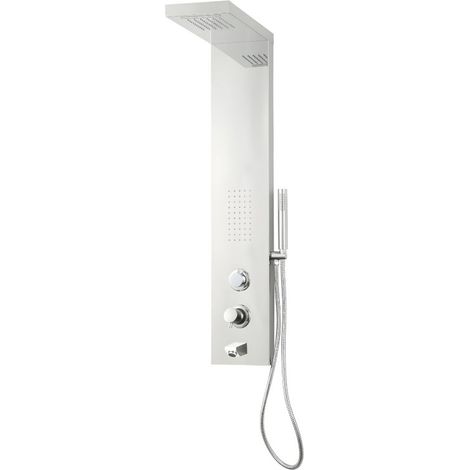 Colonna doccia pannello modello ivon cascata bocca erogazione vasca idro lombare finitura lucido - confezione 1 (1/5)