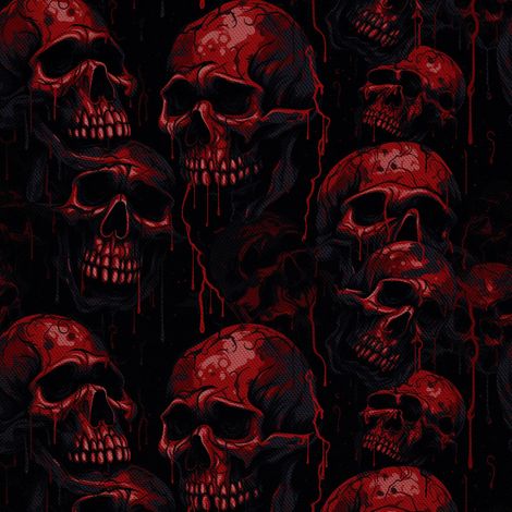 Tela Oxford decorativa para exteriores - Motivo de calavera I DX4644 (1/5)