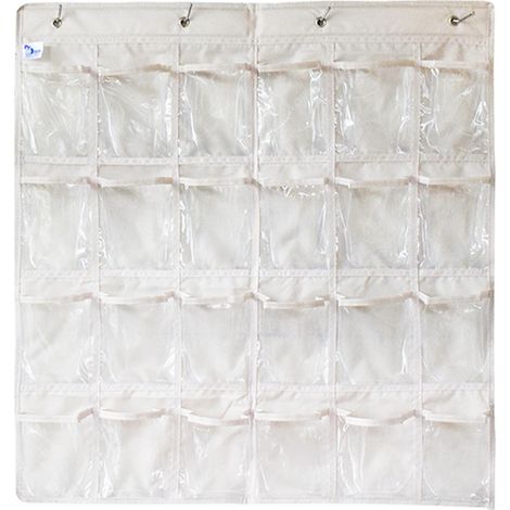 Pochette De Rangement Bijoux - 24 Compartiments Transparent - Pour Colliers Boucles D Oreilles Anneaux Bracelets - 1 Pièce (1/5)