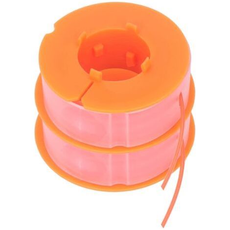 2 carretes de hilo para desbrozadora, hilo de nailon para cortacésped, accesorio de repuesto para cortacésped Bosch Art 30 Art 30FA (naranja) (1/5)