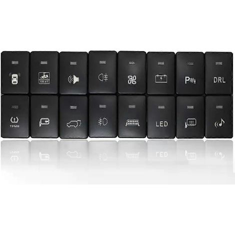 LED-Tagfahrlicht, elektrisch verstellbare Außenspiegel, Klappknopf, Vorder- und Hinterachssperre für Toyota Camry, Prius, Corolla, PRADOJXLGV (1/5)