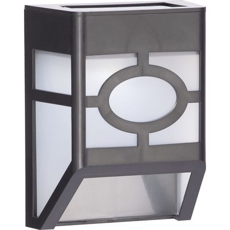 Lot de 8-Lanterne murale solaire style vintage – Éclairage pour clôture et grillage – Motif carreau design rétro (1/5)