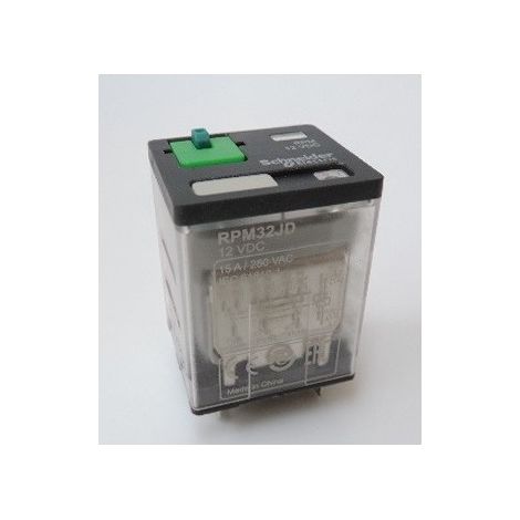 Relais de puissance embrochable 15A 3OF 120VAC test DEL Zelio Relay RP SCHNEIDER ELECTRIC RPM32JD