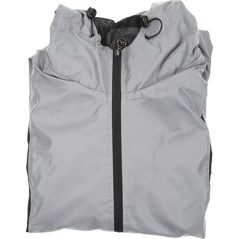 Winddichte, wasserdichte, ultraleichte und reflektierende Fahrradjacke mit Kapuze, ideal zum Laufen, Wandern und Klettern (Größe M). (1/5)