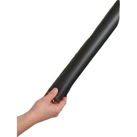 Lámina autoadhesiva, resistente a la humedad, fácil de instalar, negra. (1/2)