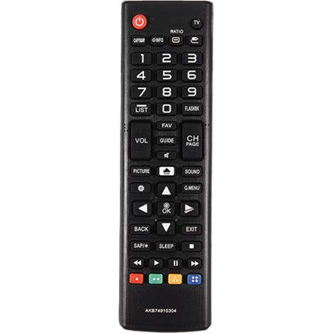 Schwarze Ersatzfernbedienung für LG TV AKB74915304 (1/5)