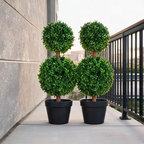 Plante artificielle vert en PE 23 x 23 x 60 cm (1/5)