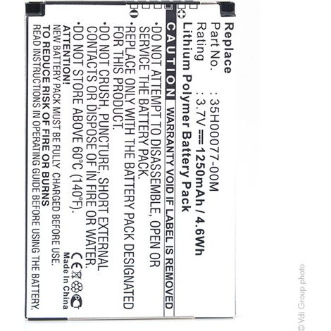 NX - Batterie téléphone, smartphone, GSM 3.7V 1250mAh - CH-PA354TRIN16035H00077-02M35H00077-11MTRIN (1/4)