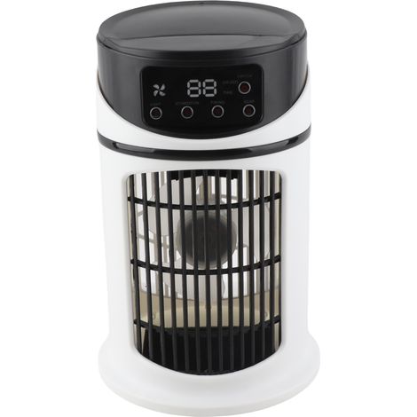 Mini-Tragbarer Mini-Klimaventilator mit Timer, leiser USB-Anschluss, Kühl- und Luftbefeuchtungsfunktion für Schlafzimmer und Büro