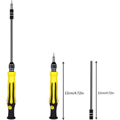 Kit de tournevis de précision - - 45 en 1 - Tige d'extension - Pince à épiler - Torx (1/5)
