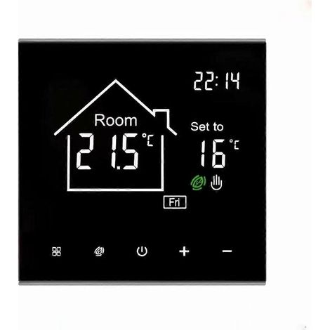 Tuya Smart-Thermostat für wasserbasierte Fußbodenheizung, LCD-Touchscreen, energieeffizient, Fernsteuerung der Temperatur (1/5)