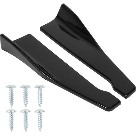 [Diffuser/Rail de Protection] + [Splitter Universal] + [Rear Bumper] + [2x Lip en PP Noir, 48cm, Aérodynamique & Antichoc] (1/5)