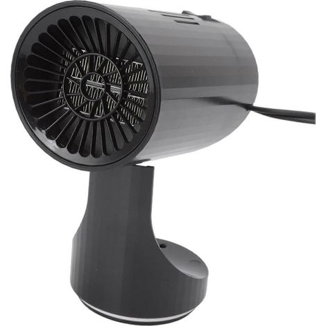 Chauffage et dégivrage de voiture portable avec base rotative à 360° et allume-cigare (12 V, 200 W) (1/5)